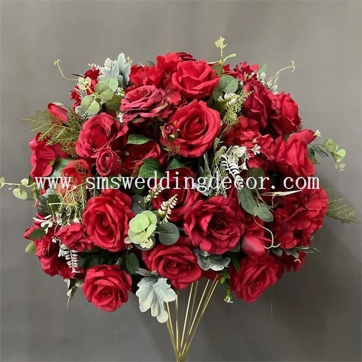 silk flower ball centerpieces(001)