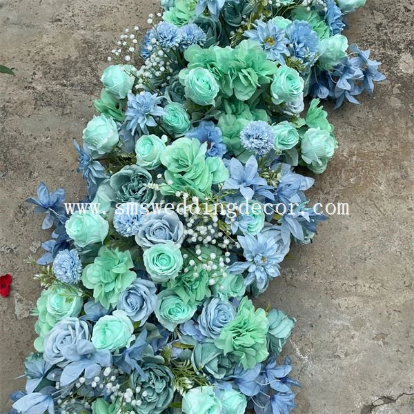 wedding table floral runners
