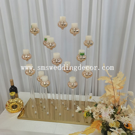 gold candelabra centerpiece gold candelabra centerpiece